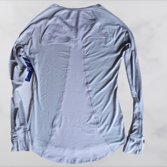 Champion Women's Base Layer Long Sleeve Grey Double Dry Active Top Sz Sm - Picture 3 of 14